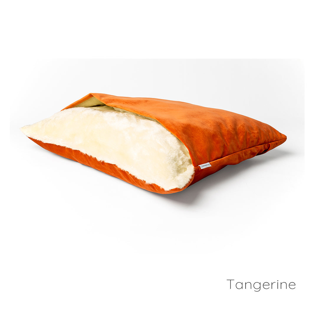 Charley Chau Luxury Snuggle Dog Bed in Velvet Velour