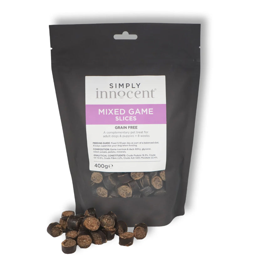 Innocent Hound Mixed Game Slices Dog Treats (400g)