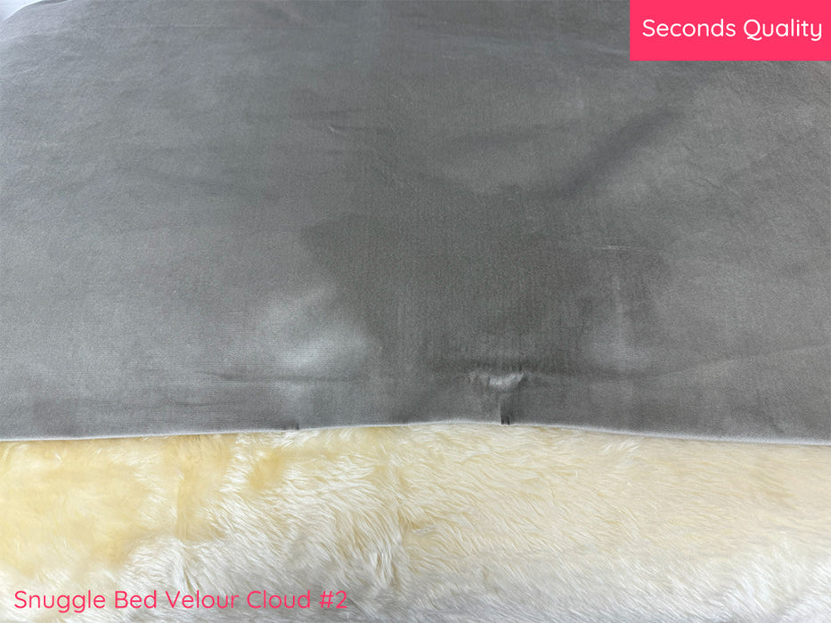 Seconds Quality: Snuggle Bed - Large - Velour Cloud