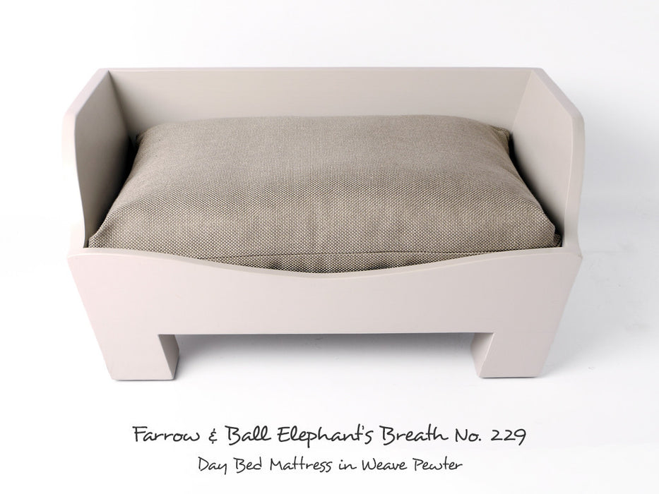 Raised Wooden Dog Bed in Elephant's Breath
