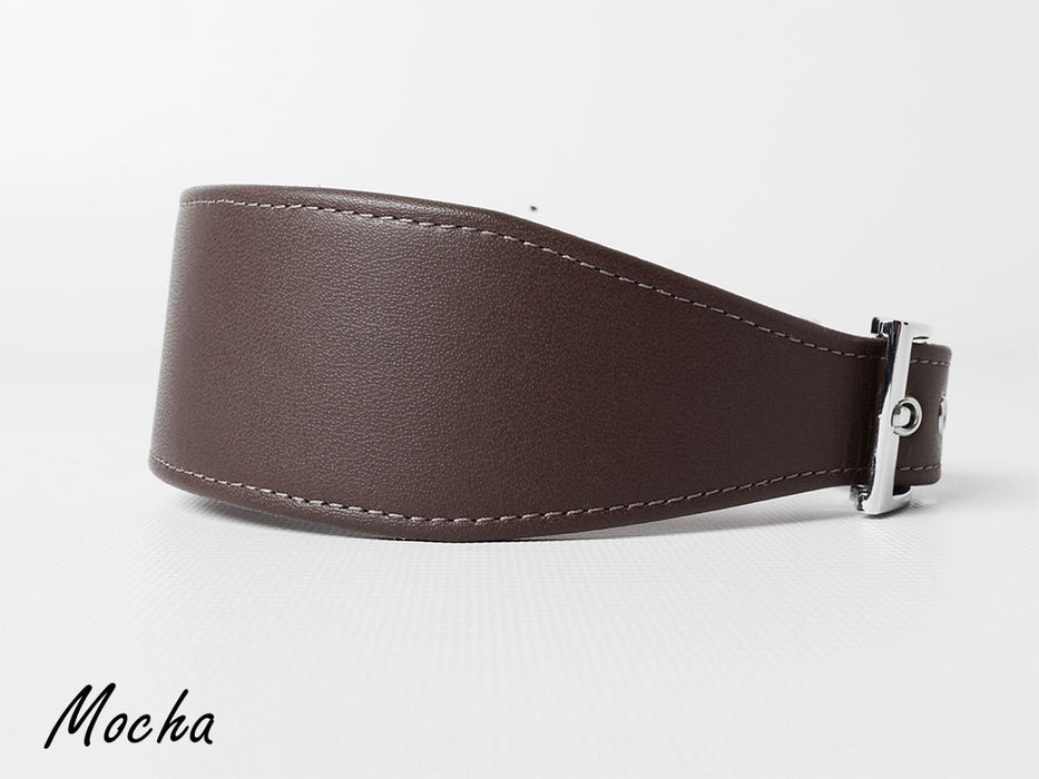 Sighthound Dog Collar - Leather Whippet Collar 