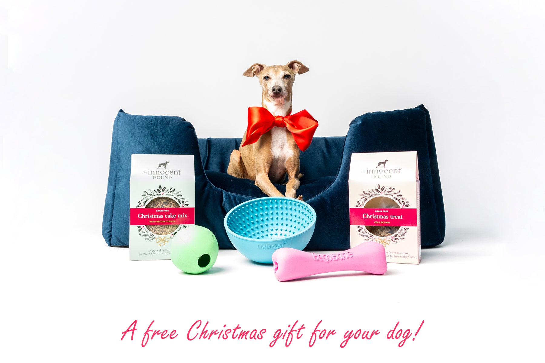 Free Christmas gift with every order for a Charley Chau Dog Bed or Blanket