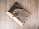 Limited edition Dog Snuggle Beds & Burrow Bags in beautiful Brown Mole - Charley Chau - luxury dog bedding