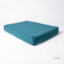 Luxury Orthopaedic Memory Foam Dog Bed Mattress in Jade Green on a white backdrop. 