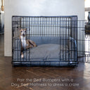 Bed Bumpers for a Dog Crate or Dog Basket in Faroe - Charley Chau - luxury dog bedding