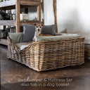 Bed Bumpers for a Dog Crate or Dog Basket in Faroe - Charley Chau - luxury dog bedding