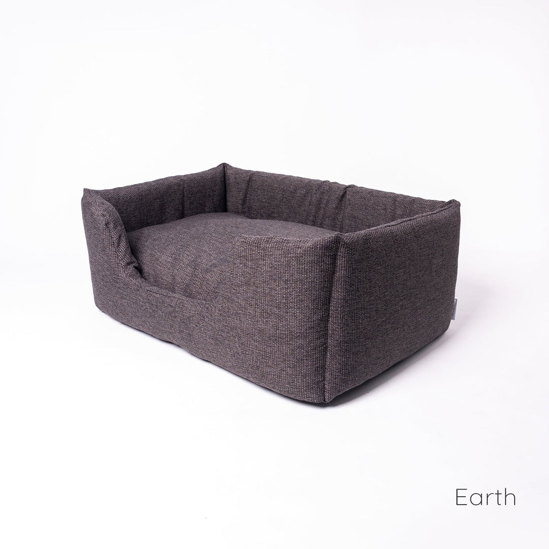Machine washable, luxury high-wall dog bed - the Deeply Dishy Bed in Earth