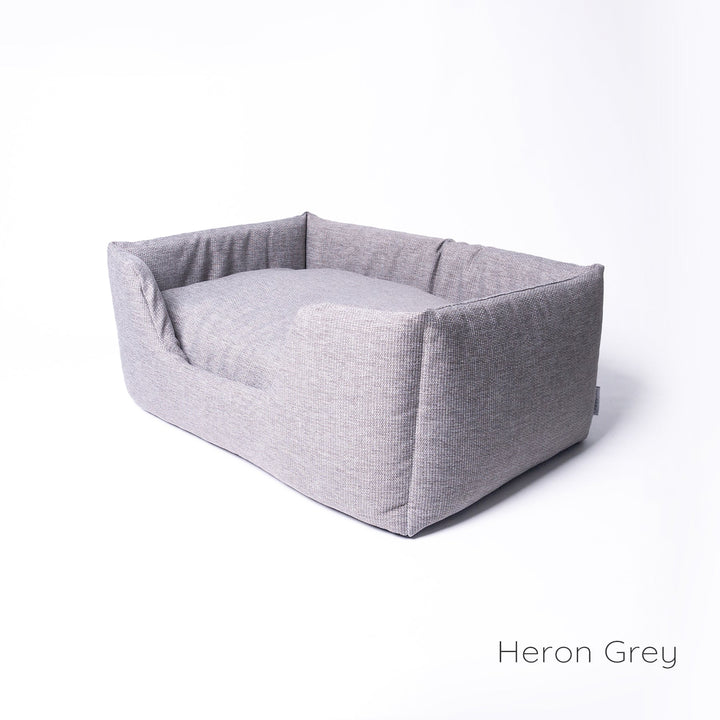 Machine washable, luxury high-wall dog bed - the Deeply Dishy Bed in Heron Grey