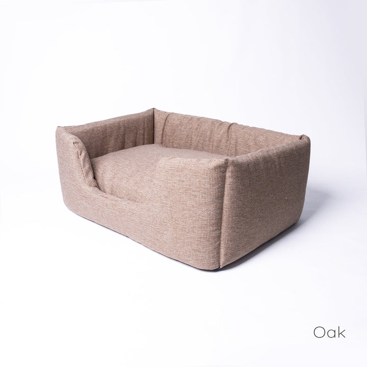 Machine washable, luxury high-wall dog bed - the Deeply Dishy Bed in Oak