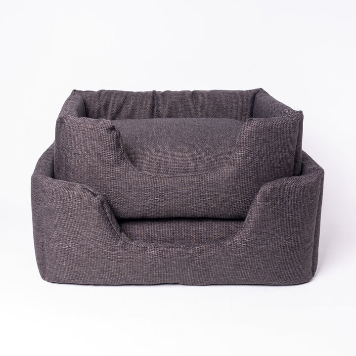 Machine washable, luxury high-wall dog bed - the Deeply Dishy Bed in Earth in sizes small and medium
