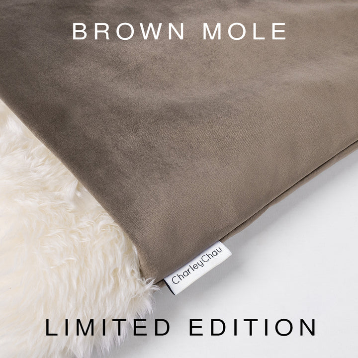 Burrow Bag Dog Bed in Velour