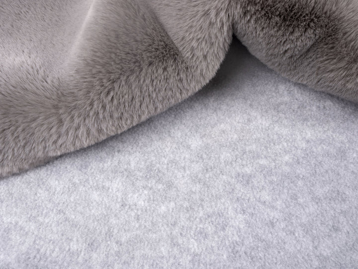 Faux-Fur Dog Blanket in Grey Taupe