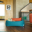 Luxury Memory Foam Dog Bolster Bed by Charley Chau in Jade
