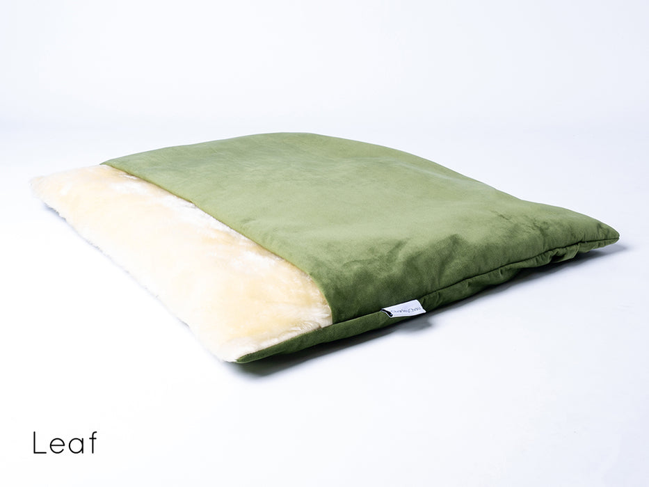 Snuggle Sack / Burrow Bag for Dogs - designer luxury dog bed by Charley Chau in Velour