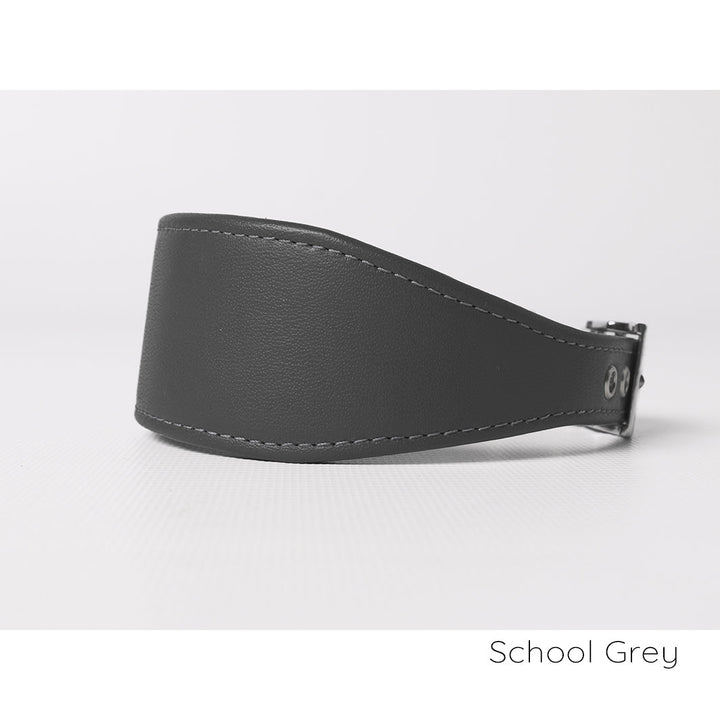 Bespoke Leather Sighthound Dog Collar for Greyhounds, Italian Greyhounds, Whippets and Lurchers