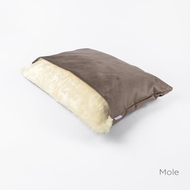 Dog Snuggle Bed in Velour