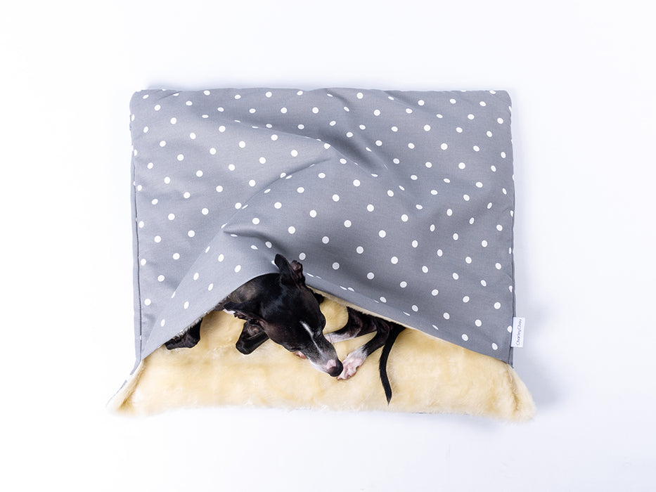 Snuggle Sack / Burrow Bag for Dogs - designer luxury dog bed by Charley Chau