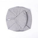 A set of spare dog bed covers for the Charley Chau Ducky Donut Dog Bed in Heron Grey.