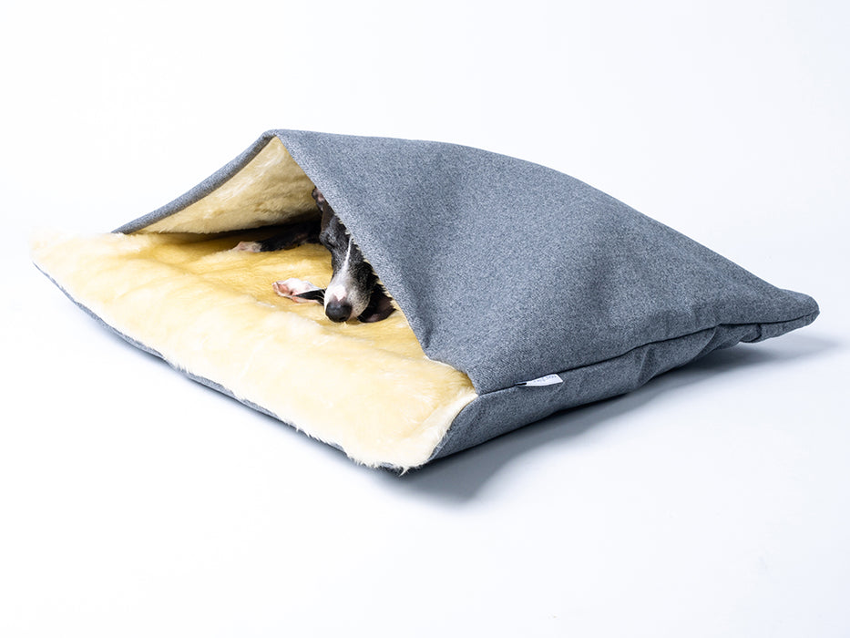 Snuggle Sack / Burrow Bag for Dogs - designer luxury dog bed by Charley Chau