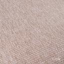 Close up detail of a woven upholstery fabric called Weave II in a mid caramel beige colour called Oak. 
