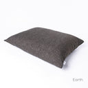 Luxury dog bed mattress -  The Day Bed Mattress by designers Charley Chau - in a hard-wearing, durable woven upholstery fabric in dark brown/black on a white backdrop.