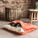 Dog Snuggle Bed in Velour - Charley Chau - luxury dog bedding