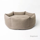 Luxury Calming Donut Dog Bed by Cahrley Chau in eige.