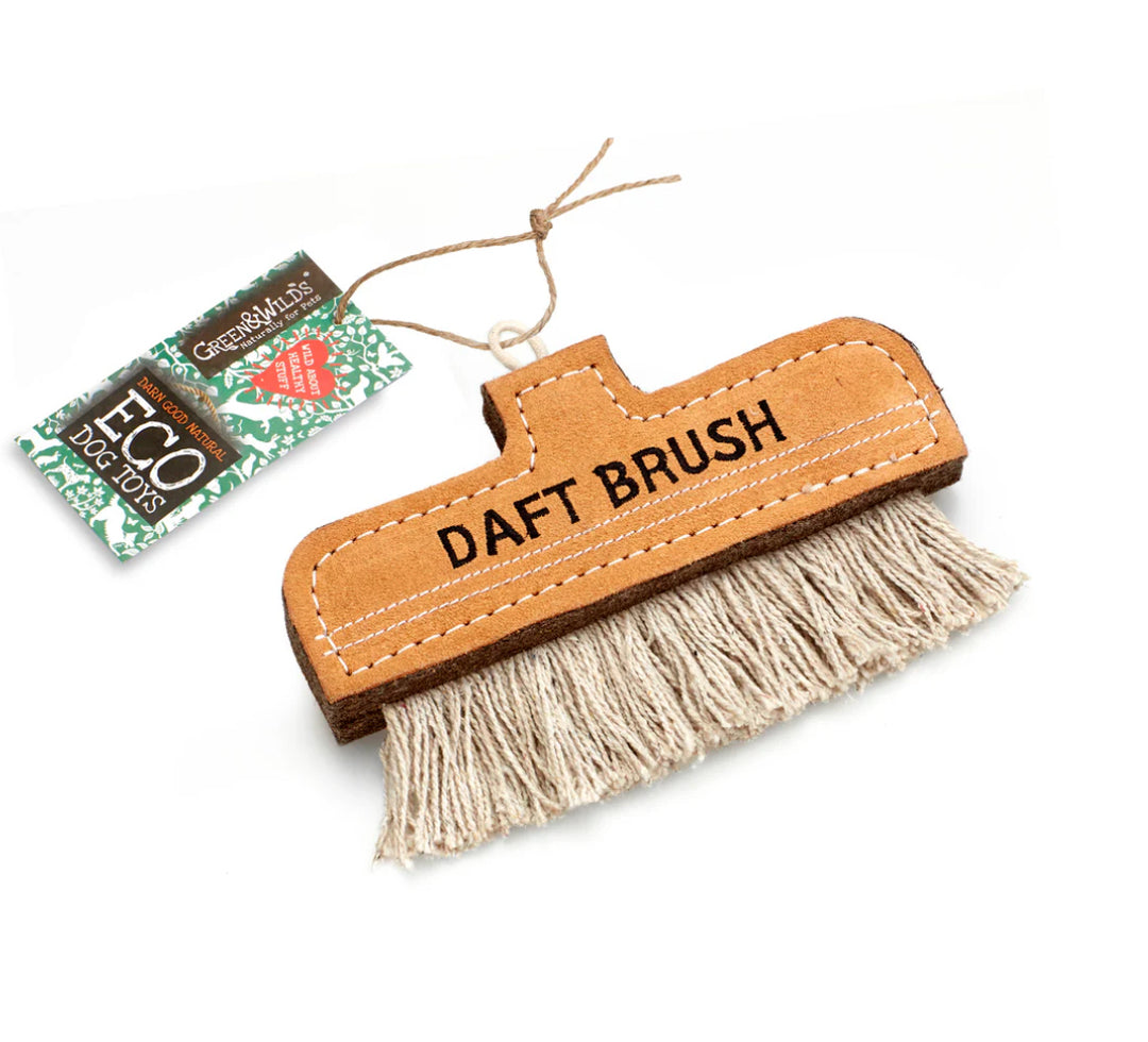 Daft Brush with 'Eco Dog' tag on a white background