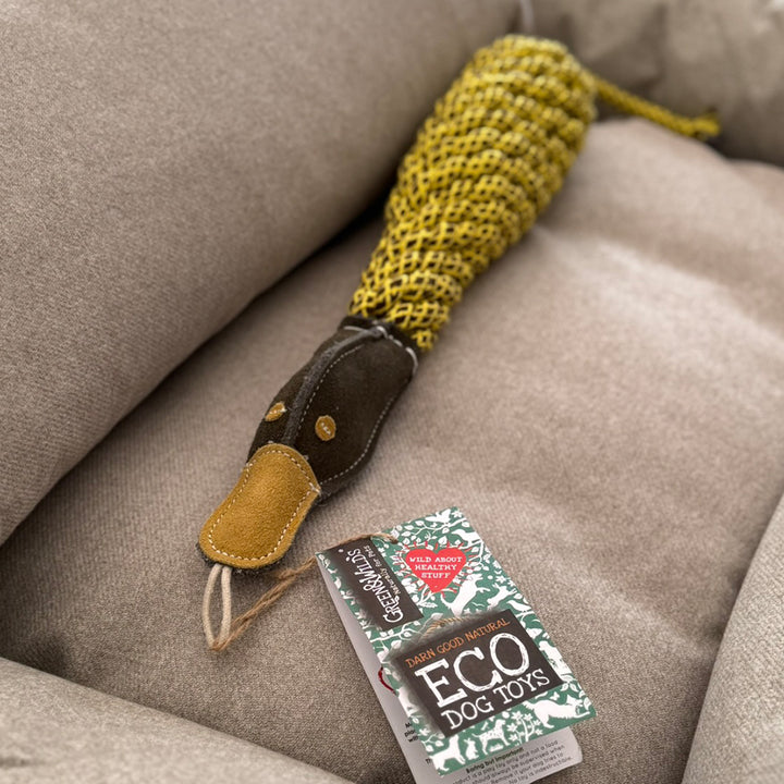 Green & Wild’s Delilah the Duckess Eco Dog Toy
