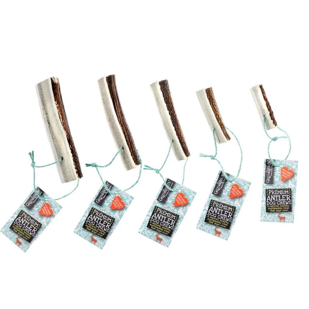 Deer Antler natural dog chew treats by Green & Wild's 
