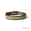 Harris Tweed Classic Slim Dog Collar by Holly&Lil - Charley Chau - luxury dog bedding