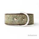 Harris Tweed Classic Wide Dog Collar by Holly&Lil - Charley Chau - luxury dog bedding