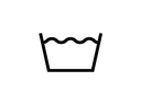 icon showing a washtub symbol indicating a machine washable dog bed.