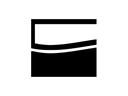 Black icon of two layers of foam for a memory foam mattress on a white background