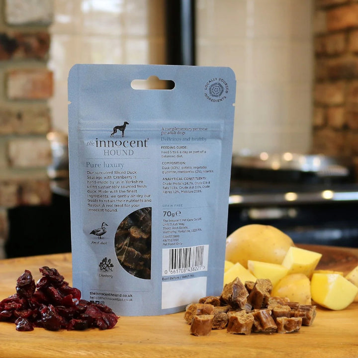 Innocent Hound Sliced Duck with Cranberry Dog Treats (70g)