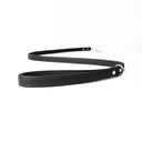 A BLACK handcrafted Leather Dog Lead that is made to last in soft, supple but strong Italian Calf Leather with sturdy and reliable rust-free stainless steel clasp.
