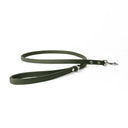 An OLIVE GREEN handcrafted Leather Dog Lead that is made to last in soft, supple but strong Italian Calf Leather with sturdy and reliable rust-free stainless steel clasp.

