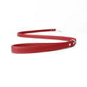 A RED handcrafted Leather Dog Lead that is made to last in soft, supple but strong Italian Calf Leather with sturdy and reliable rust-free stainless steel clasp.
