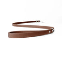 A CARAMEL BROWN handcrafted Leather Dog Lead that is made to last in soft, supple but strong Italian Calf Leather with sturdy and reliable rust-free stainless steel clasp.
