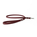 A BURGUNDY handcrafted Leather Dog Lead that is made to last in soft, supple but strong Italian Calf Leather with sturdy and reliable rust-free stainless steel clasp.
