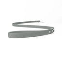 A PALE GREY handcrafted Leather Dog Lead that is made to last in soft, supple but strong Italian Calf Leather with sturdy and reliable rust-free stainless steel clasp.
