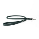 A DARK GREEN handcrafted Leather Dog Lead that is made to last in soft, supple but strong Italian Calf Leather with sturdy and reliable rust-free stainless steel clasp.
