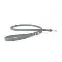 A PALE GREY handcrafted Leather Dog Lead that is made to last in soft, supple but strong Italian Calf Leather with sturdy and reliable rust-free stainless steel clasp.
