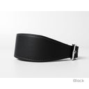 Picture of a handmade to order calf leather Greyhound Collar in Black.