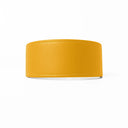 A BRIGHT YELLOW Leather Greyhound & Lurcher Whippet Dog collar made to fit any sighthounds and long dog breeds with a wide front that tapers to the back for comfort and safety. The Leather Greyhound Collar is made-to-order in England from fine Italian Calf Leather for a dog collar made to last. 