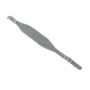 A PALE GREY Leather Italian Greyhound Dog Collar, with a sighthound collar cut where the front is wider than the back. The Italian Greyhound Collar is handcrafted in England and made to last from fine Italian Calf Leather available in eighteen colours.