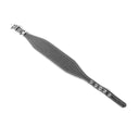 A GREY Leather Italian Greyhound Dog Collar, with a sighthound collar cut where the front is wider than the back. The Italian Greyhound Collar is handcrafted in England and made to last from fine Italian Calf Leather available in eighteen colours.