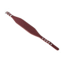A BURGUNDY Leather Italian Greyhound Dog Collar, with a sighthound collar cut where the front is wider than the back. The Italian Greyhound Collar is handcrafted in England and made to last from fine Italian Calf Leather available in eighteen colours.