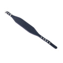 A DARK BLUE Leather Italian Greyhound Dog Collar, with a sighthound collar cut where the front is wider than the back. The Italian Greyhound Collar is handcrafted in England and made to last from fine Italian Calf Leather available in eighteen colours.