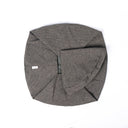 A folded Spare Dog Bed Cover set for the donut bed sides of a Charley Chau luxury Ducky Donut Dog Bed & Round Mattress in dark brown/black on a white backdrop.